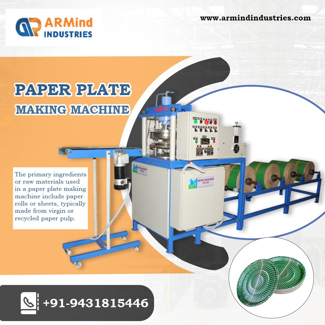 All in One Paper Plate Machine